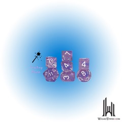 SET OF 12D6 PIPS DICE: TRICKSY PIXIE 18MM